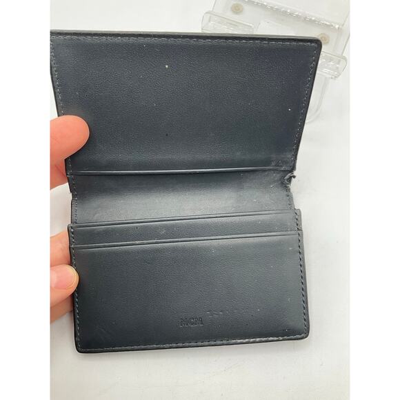 MCM Himmel Card Case, about 4.25 x 3 in- Black/Gray - Picture 3 of 5